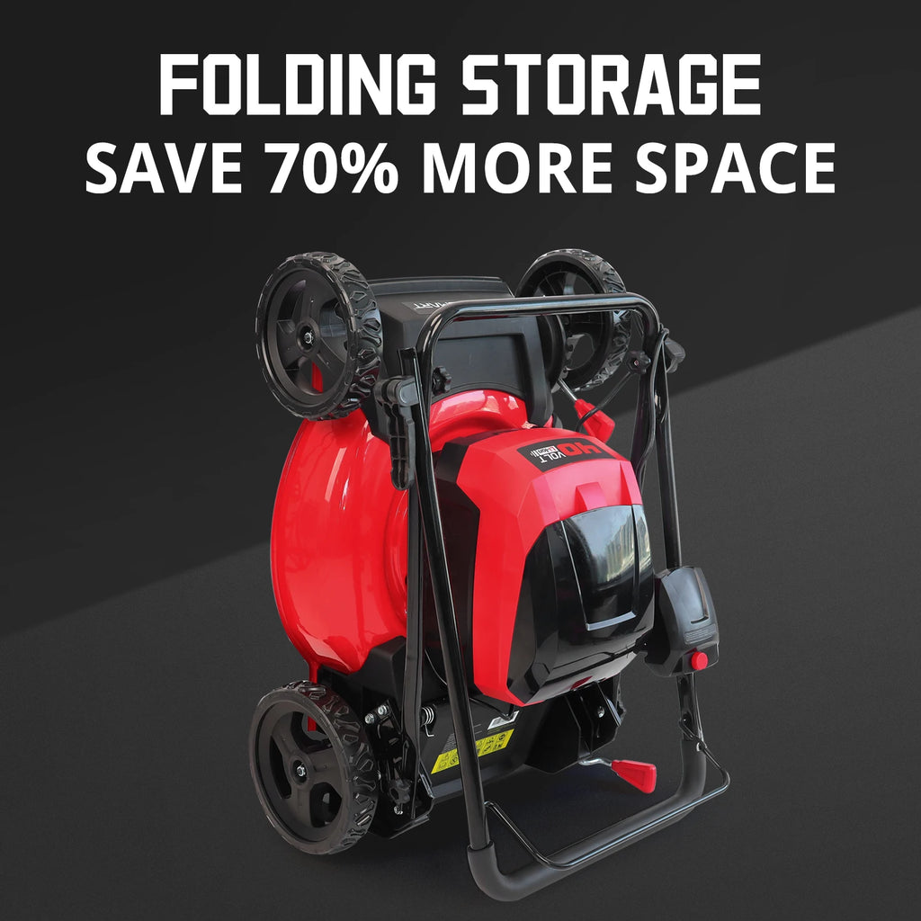 40V 17" Cordless Lawn Mower, 3-in-1 Brushless - Push Lawn Mower With 4.0Ah Battery & Charger.