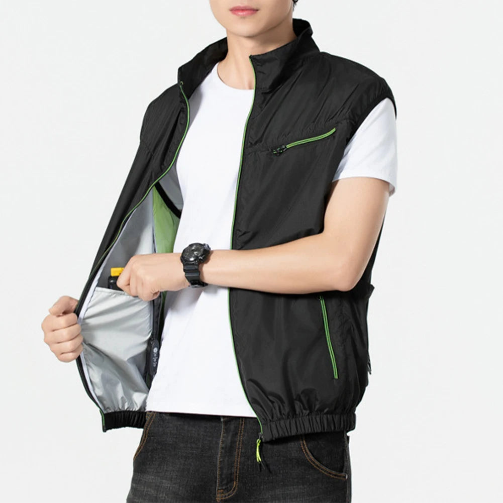 Cooling Vest Fan, Vest. 3 Gears, Breathable ,Wearable, Camping, Hiking.