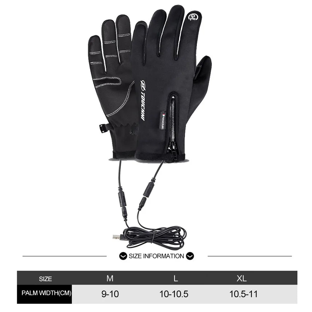 Heated Gloves. USB - Rechargeable, Water Proof, Skiing, Hunting, Fishing.