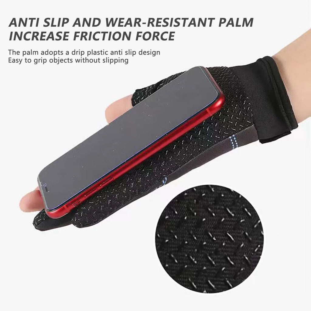 Three Finger Cut Gloves For Fishing, Sun Protection, anti-slip, Breathable.