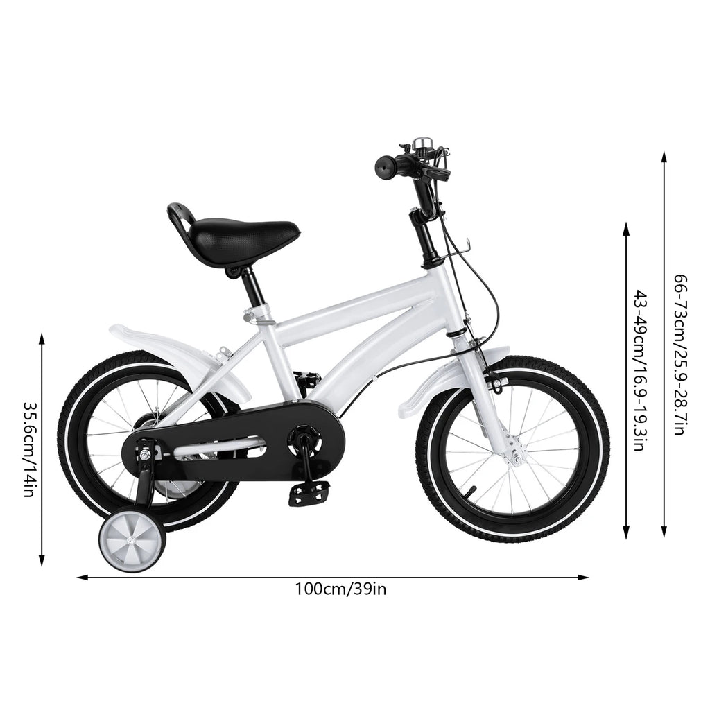 14 Inch Children's Bicycle. 2-11 Years - White/Red/Blue/Yellow.