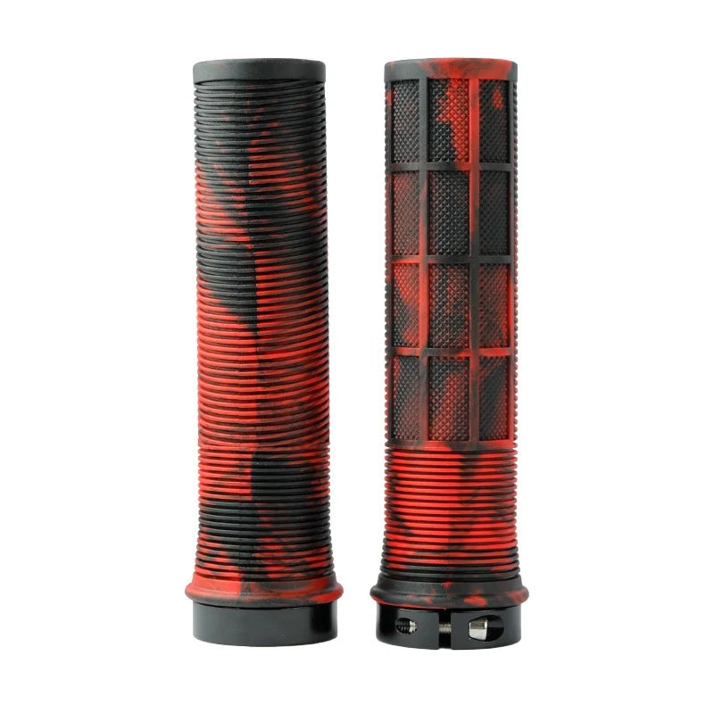 Rubber Lock-on Grip - Shockproof - Non-slip Mountain/Road Bike Handle Cover.