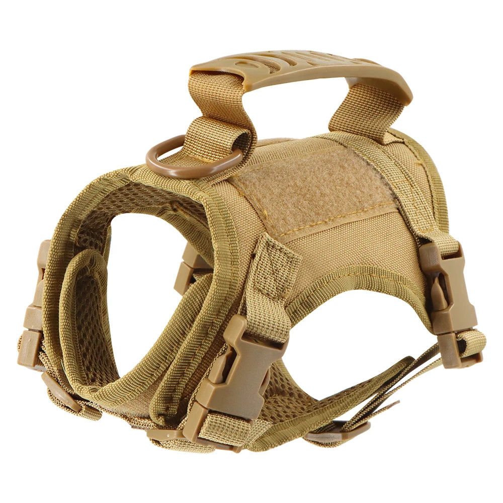 Tactical Cat Harness - Adjustable Puppy Vest For Small Dogs. Cat Accessories.