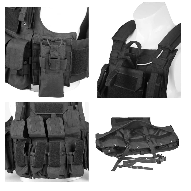 LQARMY Tactical Vest. 1000D Quick Release Plate Carrier. Chest Rig.