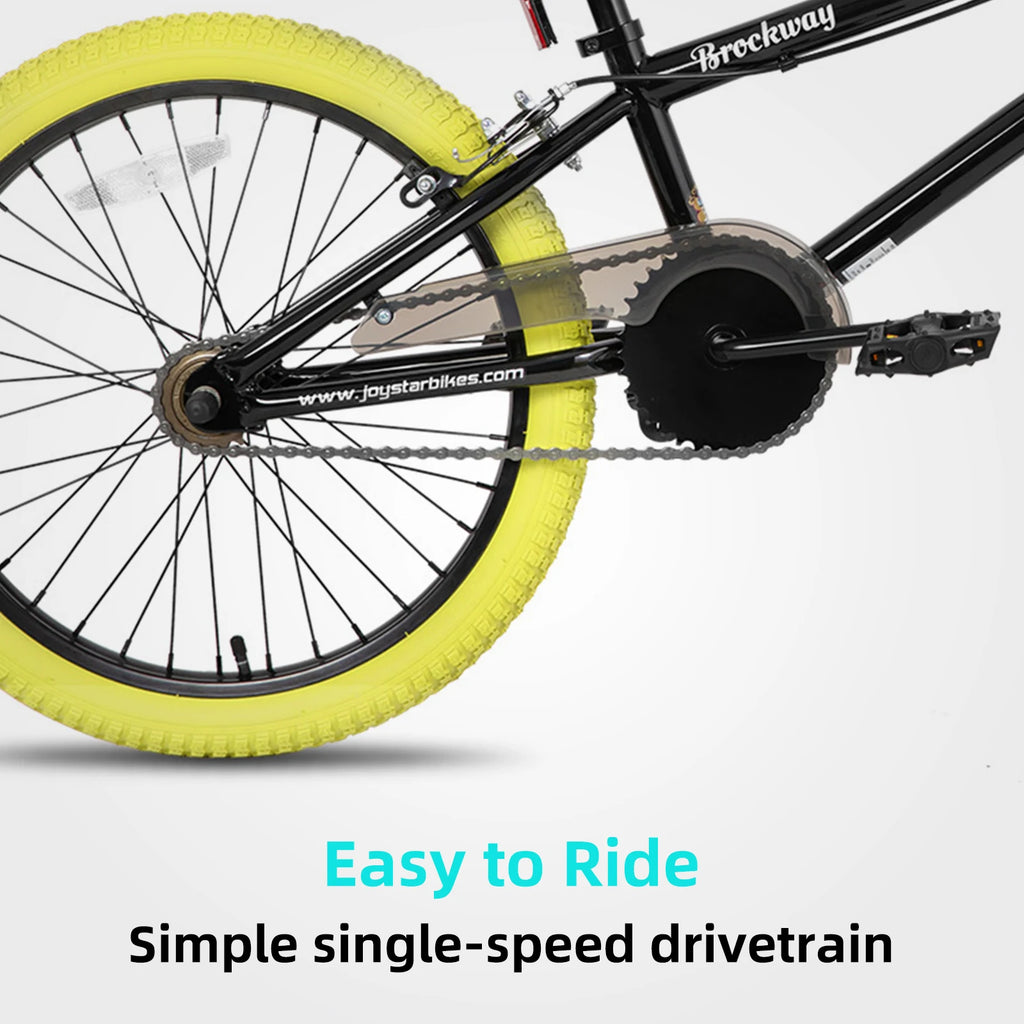 JOYSTAR Brockway Freestyle Kids BMX Bikes. 2 Pegs, Dual Brakes.