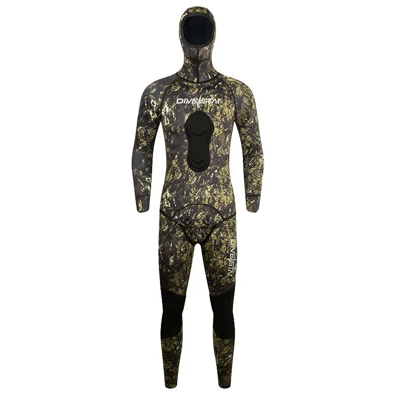 Camouflage 1.5mm Diving Suit. Split Body,Free Diving, Spearfishing.