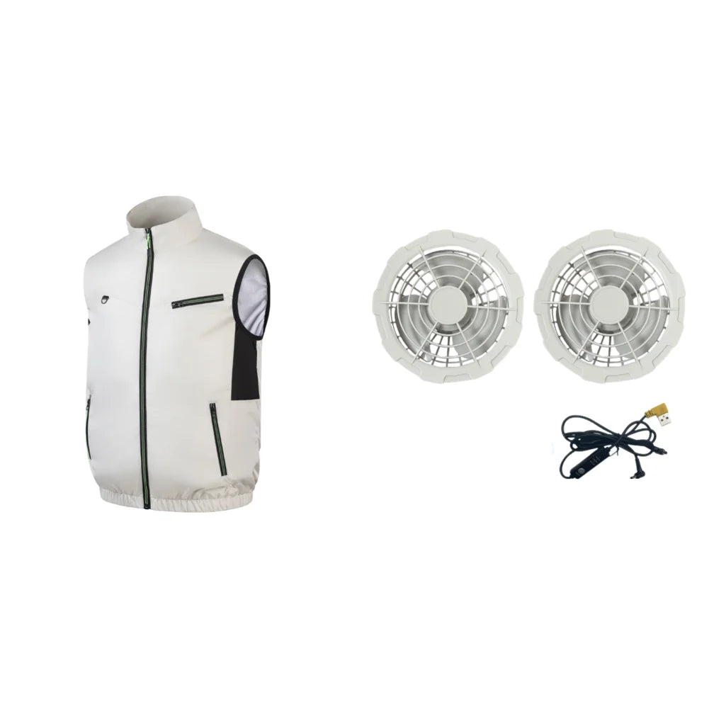 Cooling Vest Fan, Vest. 3 Gears, Breathable ,Wearable, Camping, Hiking.