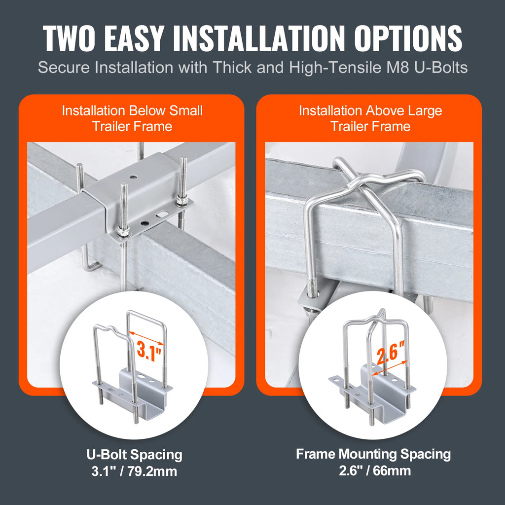 SucceBuy Boat Trailer Guide. Adjustable Guide Poles. 2PCSRustproof Galvanized Steel.