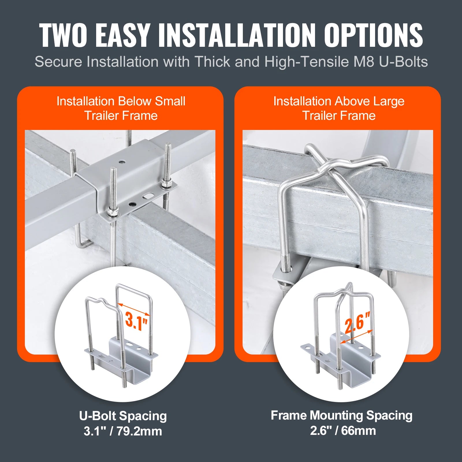 SucceBuy Boat Trailer Guide. Adjustable Guide Poles. 2PCSRustproof Galvanized Steel.