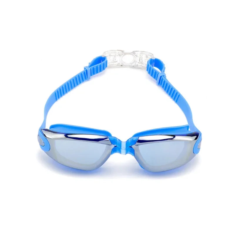 Silicone Goggles, Anti-Fog Electroplating, UV Swimming Glasses.