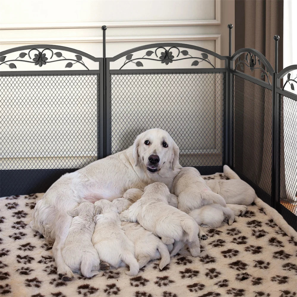Heavy Duty Large Dog Playpen.  With Waterproof Fertility Mat.