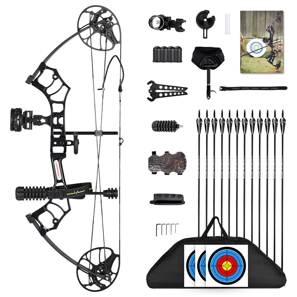 MOTION ZEUS Lightweight Compound Bow Set.10-50Lbs Adjustable .