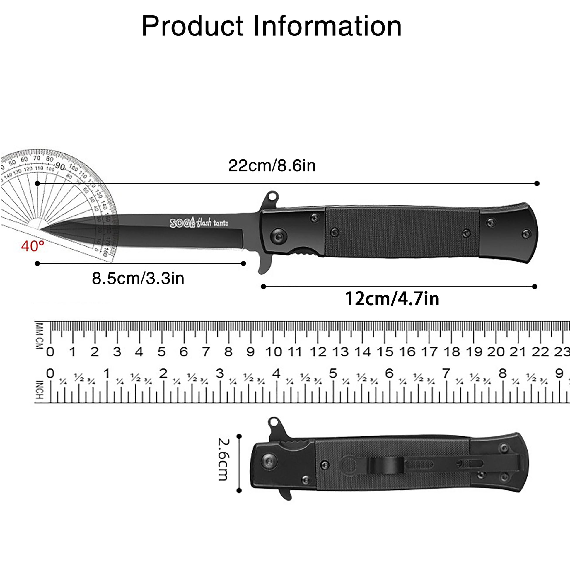Tactical Folding Knife. Multifunctional, Small Tool.