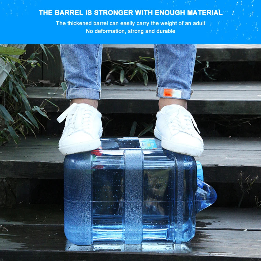 Portable 7.5/10/15L Water Container With Faucet , Leakproof  Water Tank .