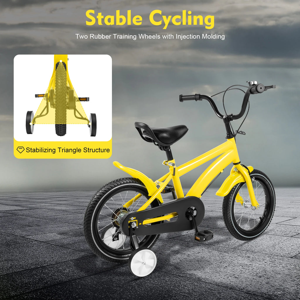 14 Inch Children's Bicycle. 2-11 Years - White/Red/Blue/Yellow.