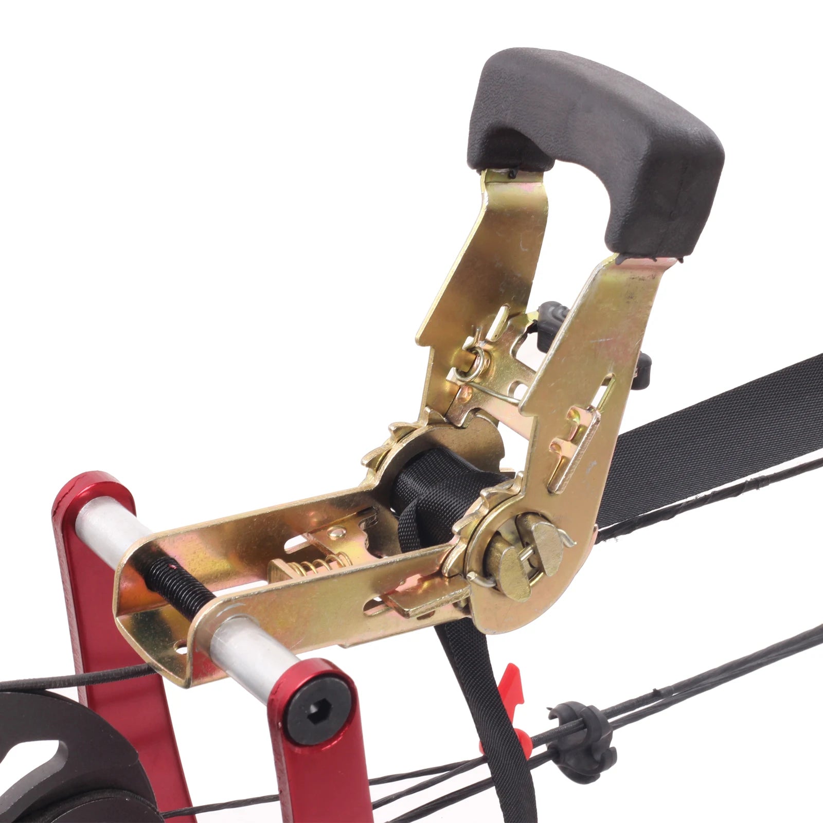 Ratchet-Loc Bow Press Machine. Compound Bow, Open Accessories.