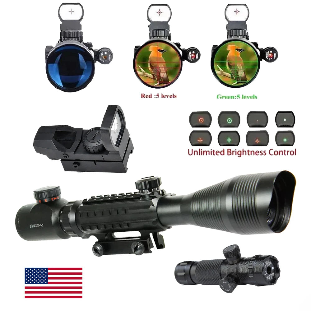 T-EAGLE ZS 6-24x50 FFP Tactical Zero Stop Rifle Scope. HD Glass Snipper Scope , Fits Carbine.
