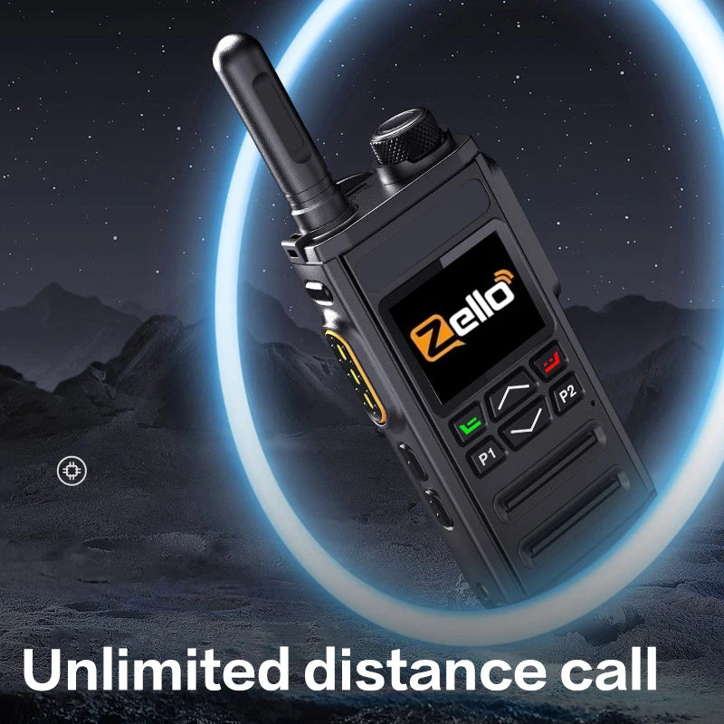 Zello 4G LTE & Wi Fi  walkie Talkie - Bluetooth Connection, Long Battery Life, Fast Charging.