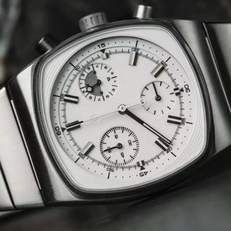 CILOA High Quality Square Mans Watch. Vintage - Automatic - Stainless steel - High-end.