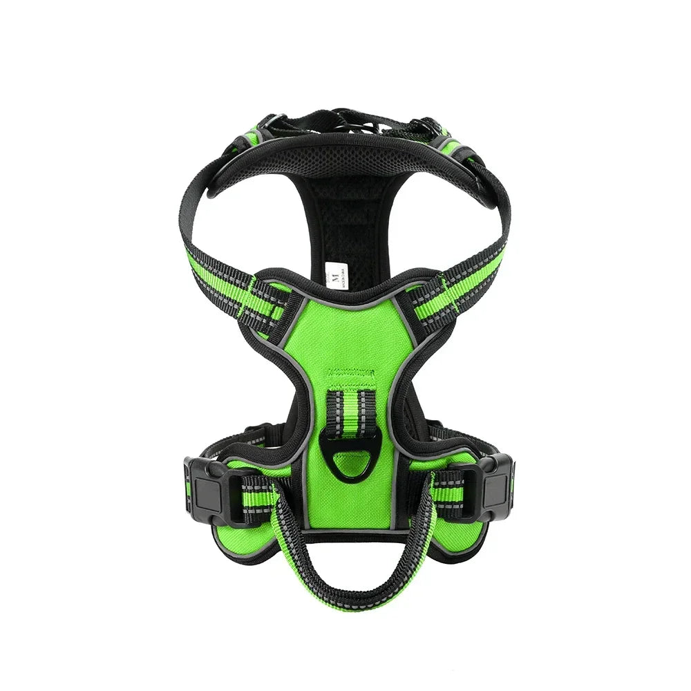 Adjustable Dog Harness Vest- Reflective -Soft Breathable- No Pull.
