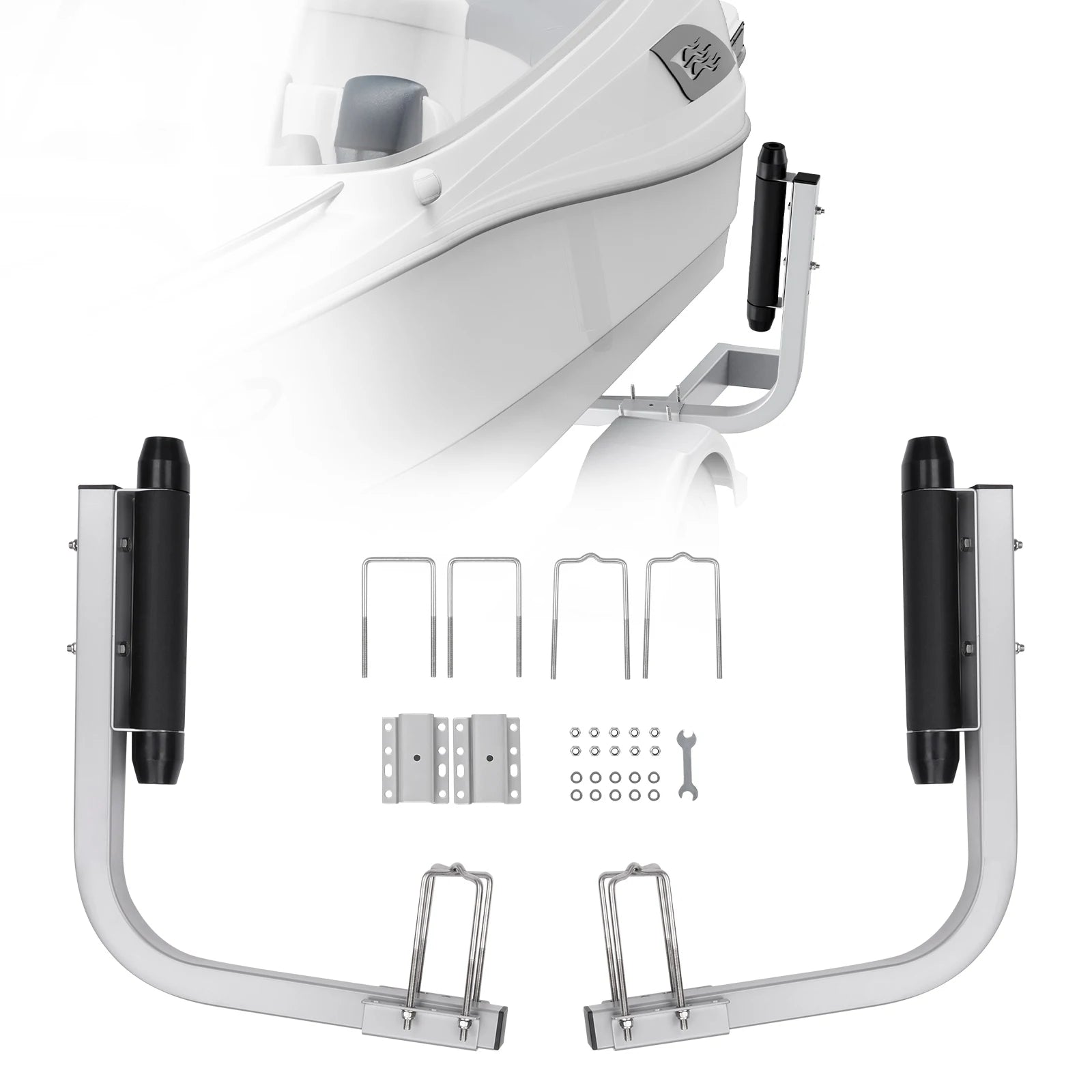 SucceBuy Boat Trailer Guide. Adjustable Guide Poles. 2PCSRustproof Galvanized Steel.