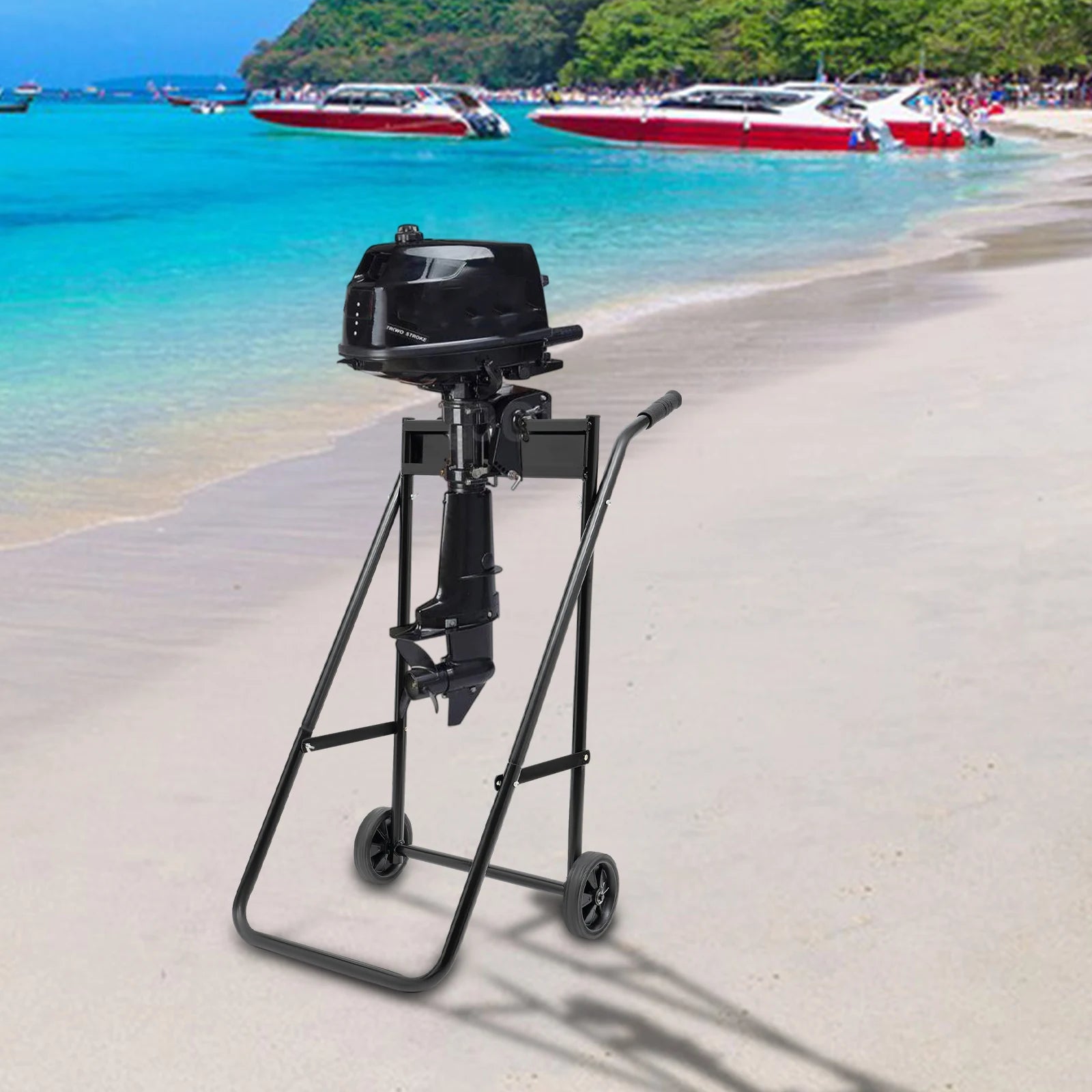 Folding Outboard Boat Motor Cart,154LBS Capacity, Multi Purposed Motor Stand.