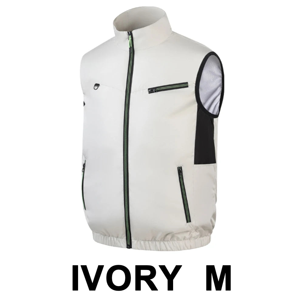 Cooling Vest Fan, Vest. 3 Gears, Breathable ,Wearable, Camping, Hiking.