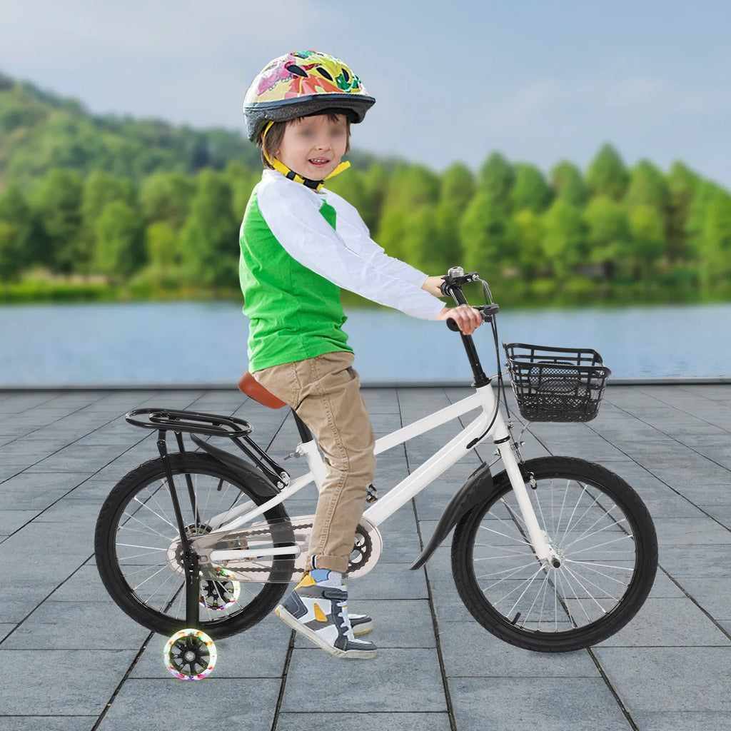 BMX Style Kid's Bikes with Training Wheels, Children Bicycle for Kids and Toddler.