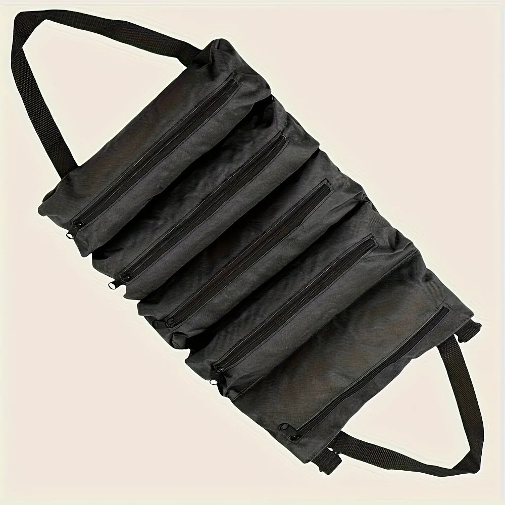 Multi-Purpose Tool Bag. High Quality Professional Multi Pocket Hardware Tools Pouch,Roll UP, Portable Small Tools Organizer Bag.