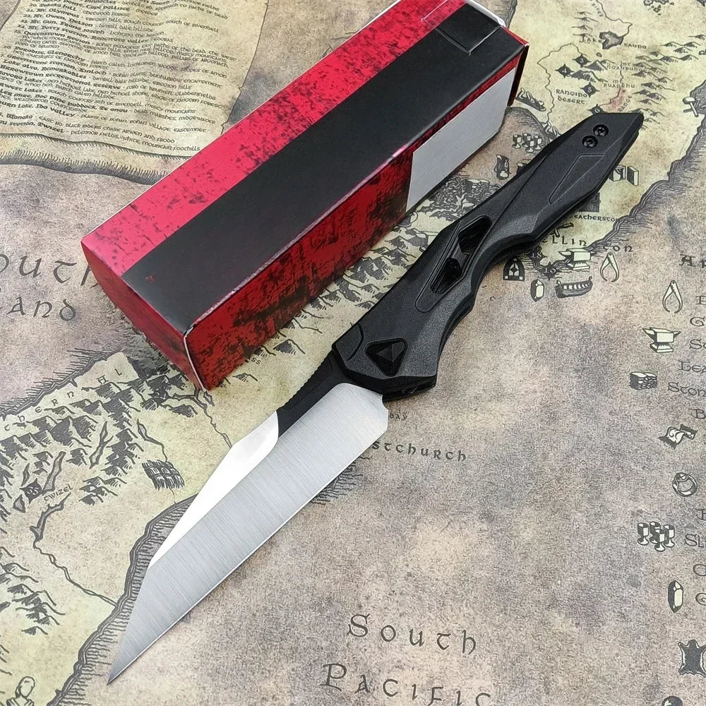 KS 7650 Folding Knife. 8Cr13Mov Blade. Nylon Fiber Handle.