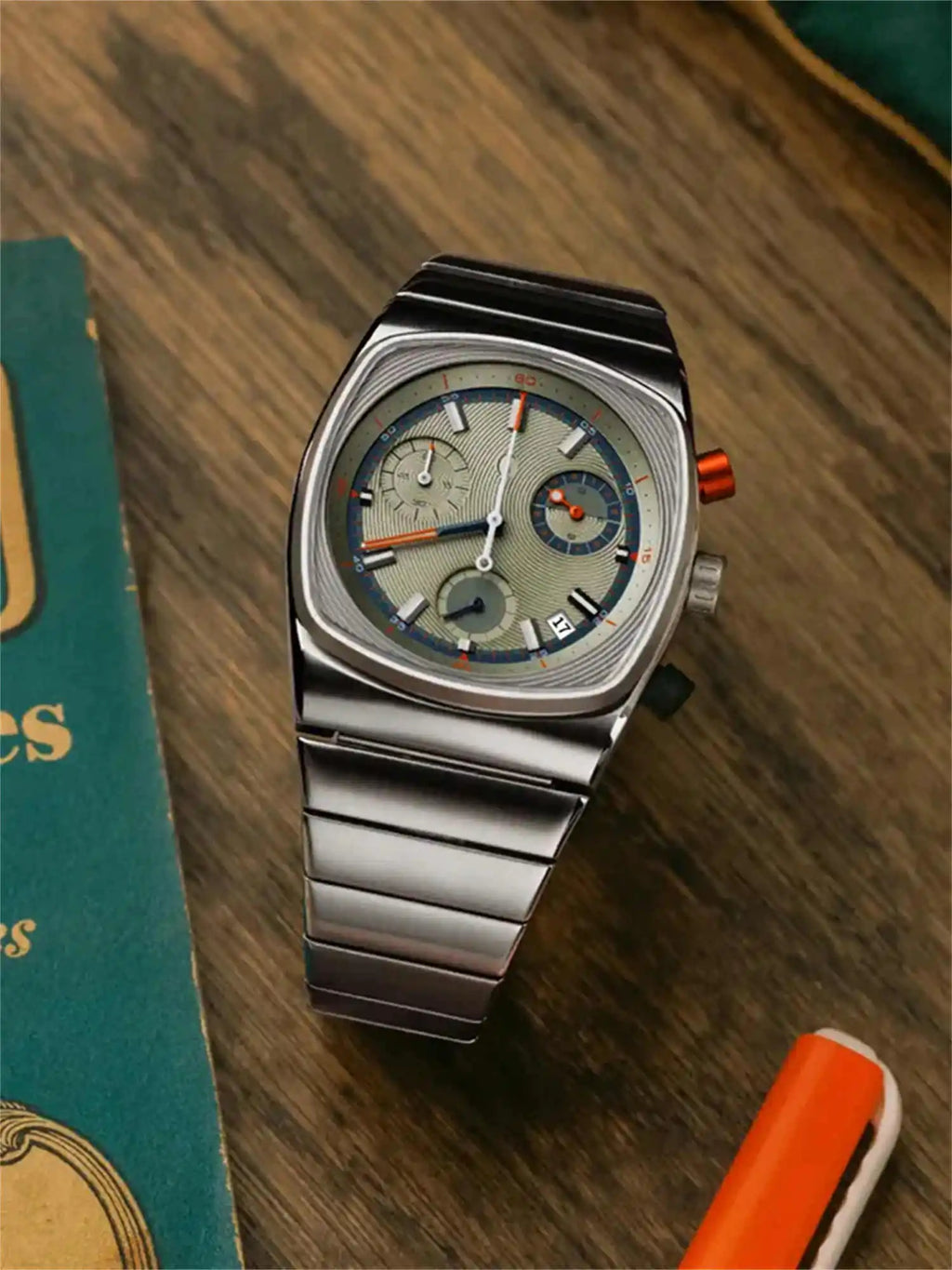 CILOA High Quality Square Mans Watch. Vintage - Automatic - Stainless steel - High-end.