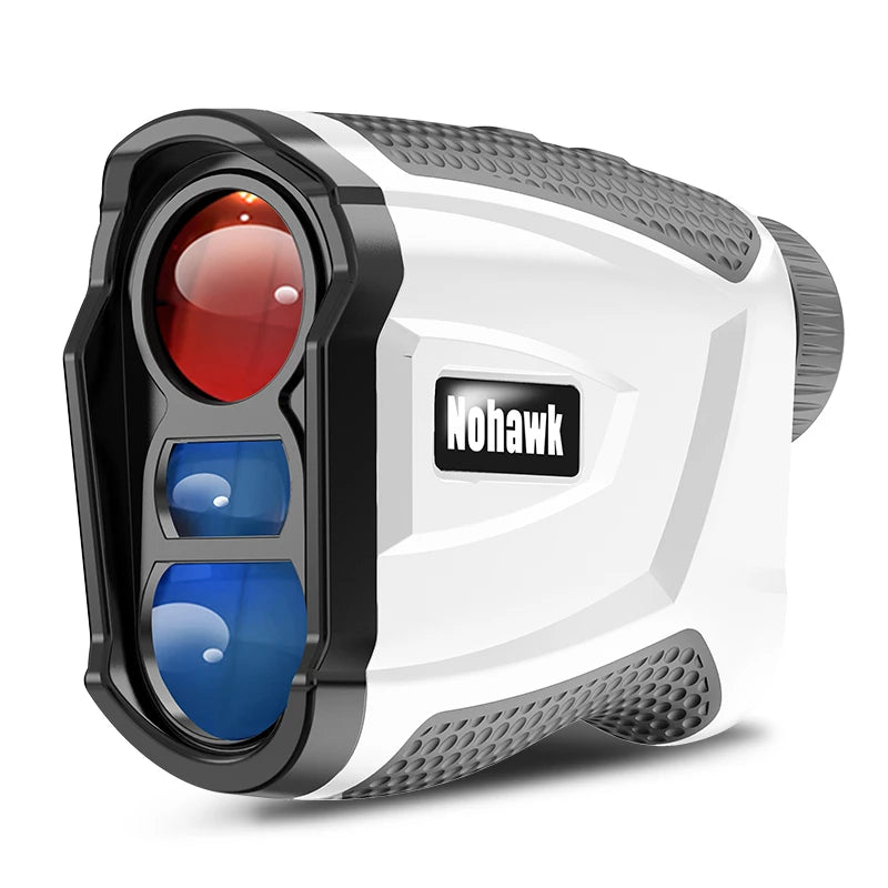 NOHAWK 1000yds Golf Rangefinder, M/Y Unit Switching, Flag Lock, Slope Compensation Distance with Magnetic Function for Golf