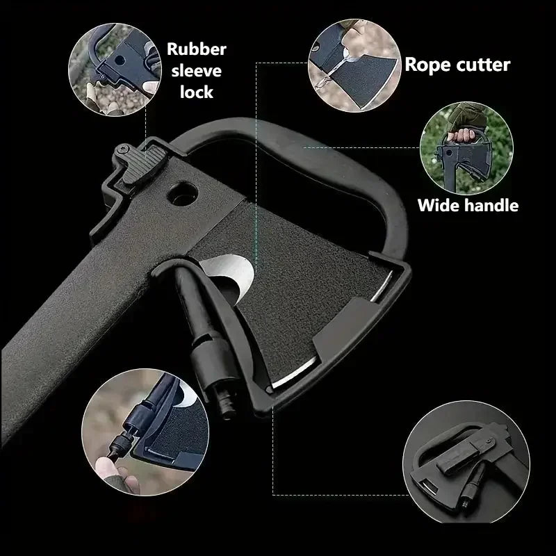 Lightweight Hatchet With Serrated Saw Knife, Magnesium Fire Starter.