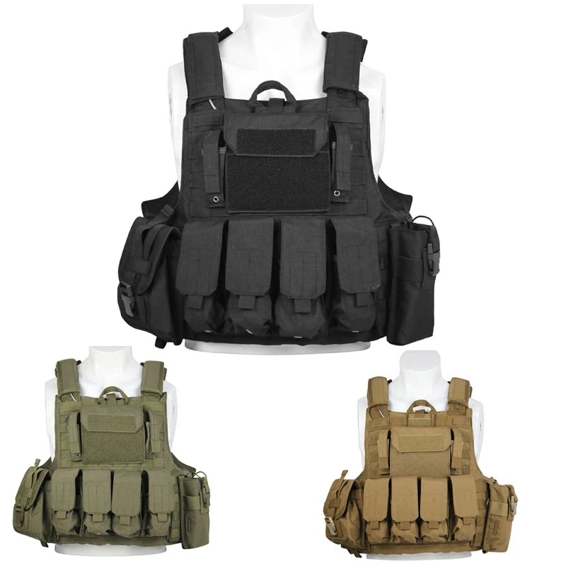 LQARMY Tactical Vest. 1000D Quick Release Plate Carrier. Chest Rig.