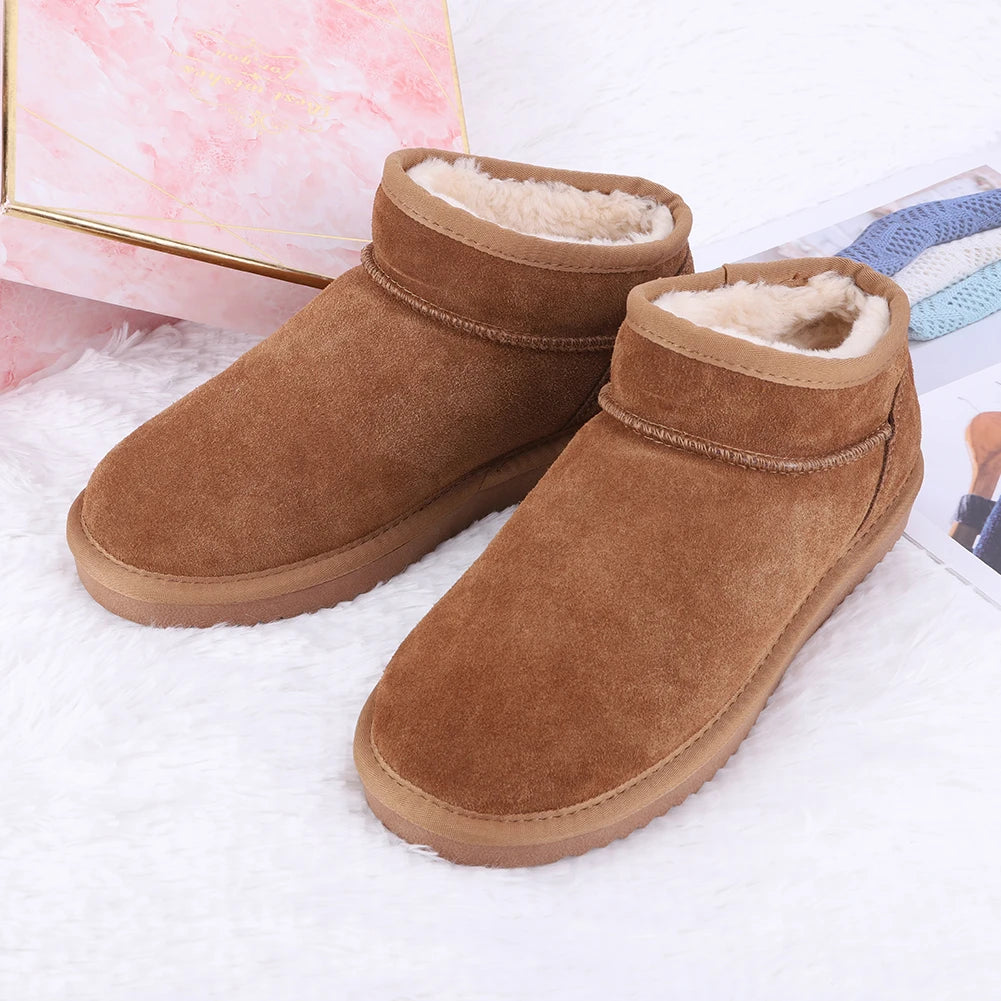 Women's Warm Winter Booties- Anti-Slip- Slip On Short Boots.