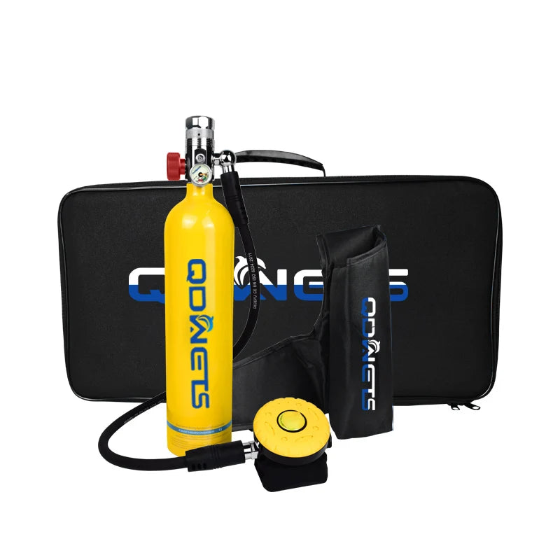 1L Scuba Diving Tank - Professional Diving Oxygen Cylinder - 15-25 Minutes QDWETS.