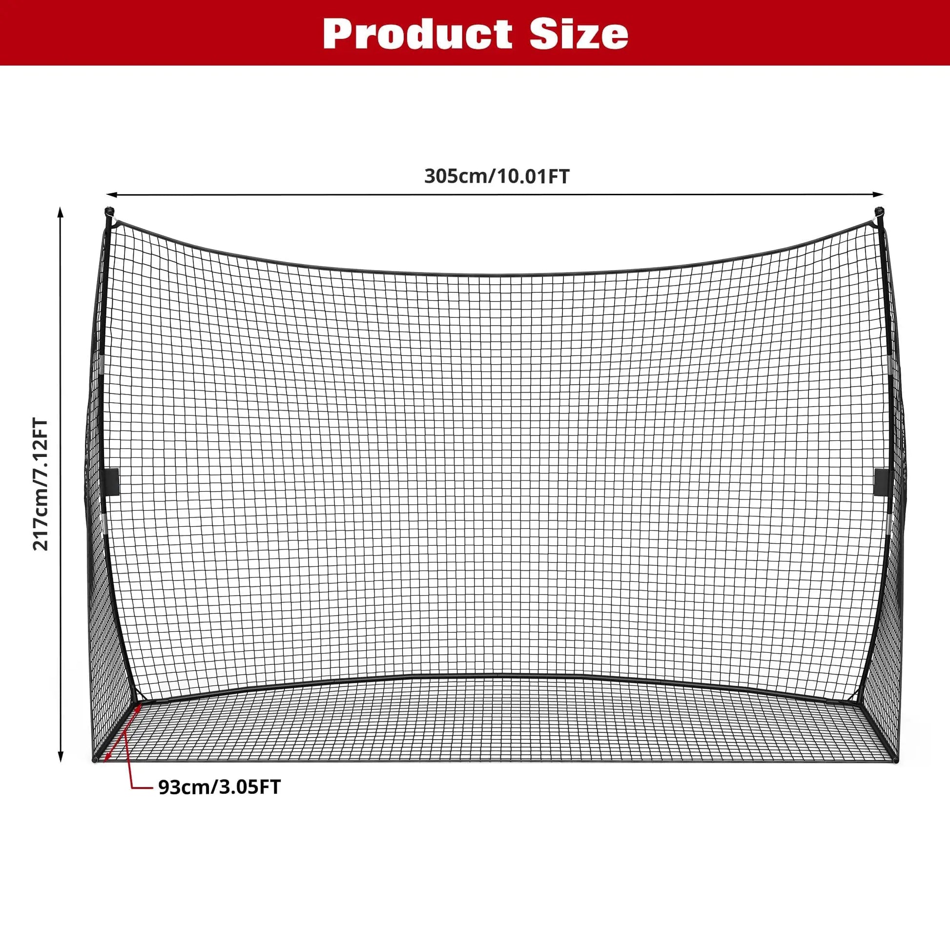 10x7 FT Golf Practice Net Portable Backyard Hitting Net Swing Chipping Training Equipment With Carry Bag Tool-Free Setup