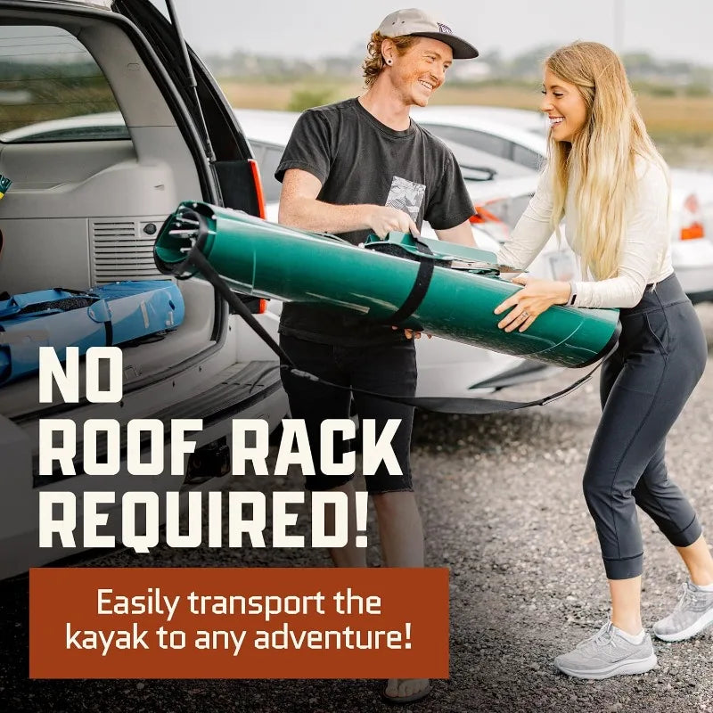 Tucktec 10' PRO Foldable Kayak. Portable Kayak for Adults - Made in USA.