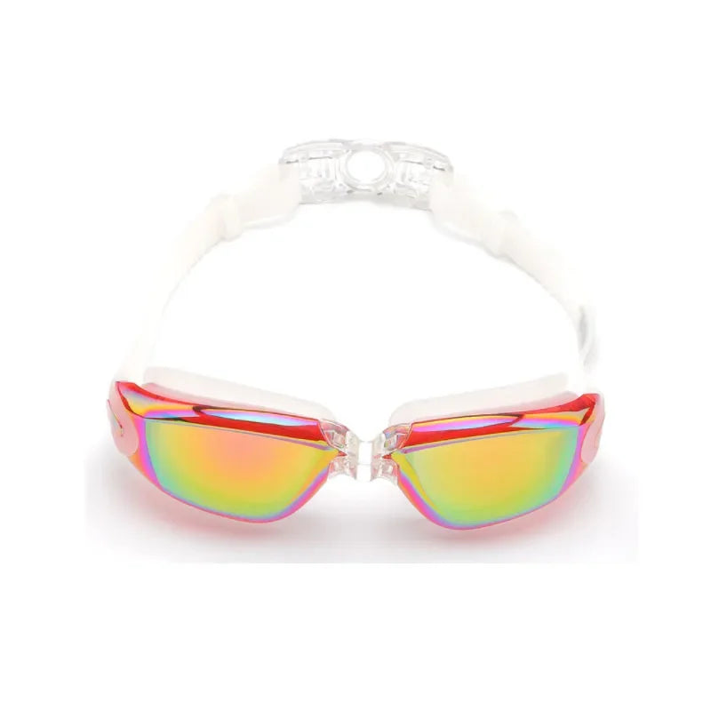 Silicone Goggles, Anti-Fog Electroplating, UV Swimming Glasses.