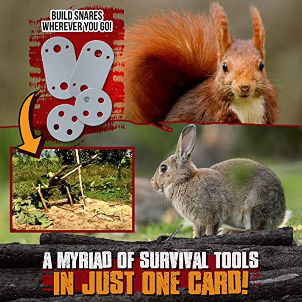 EDC Multi Tools. Survival. Fishing Hook Card.