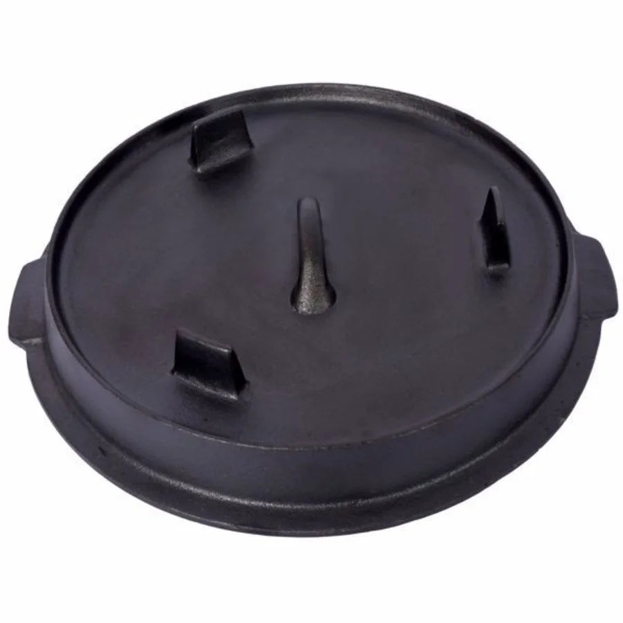Pre Seasoned Cast Iron Dutch Oven With  Lid. Deep Pot For Fireplace.