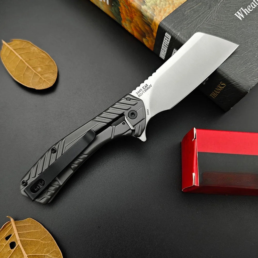 Static  2.8" Cleaver Blade Utility Knife . Hunting, Camping, Fishing.
