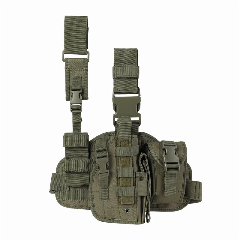Tactical Leg Gun Holster. Multi-Function Camouflage Bag. Phone Pocket.