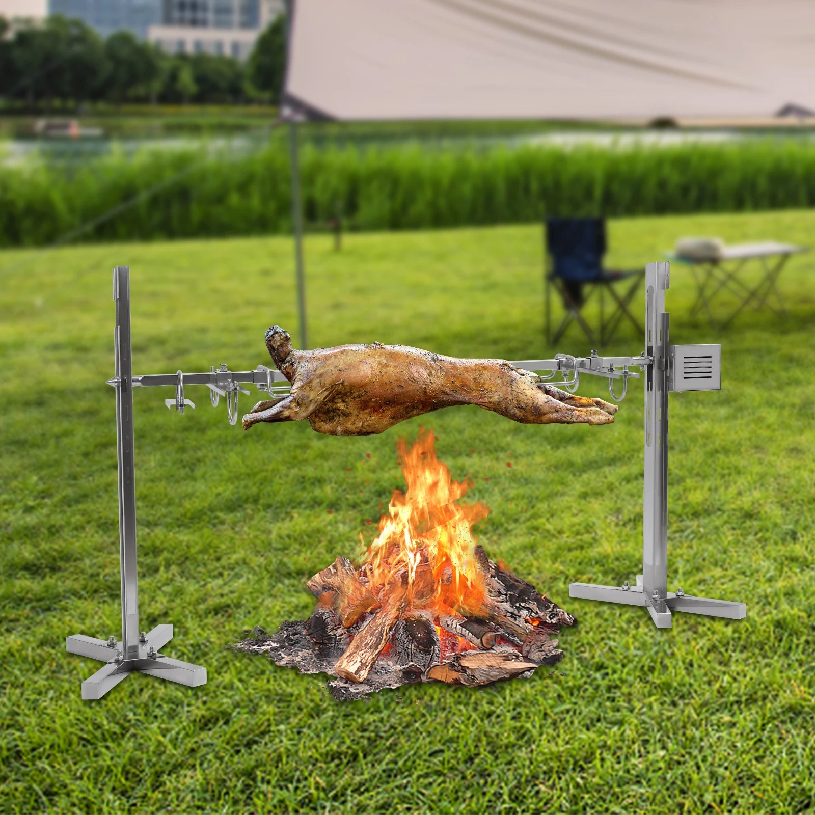 Electric BBQ Rotisserie Grill. 40KG Load-bearing 20/25W.