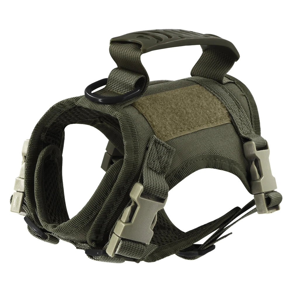 Tactical Cat Harness - Adjustable Puppy Vest For Small Dogs. Cat Accessories.