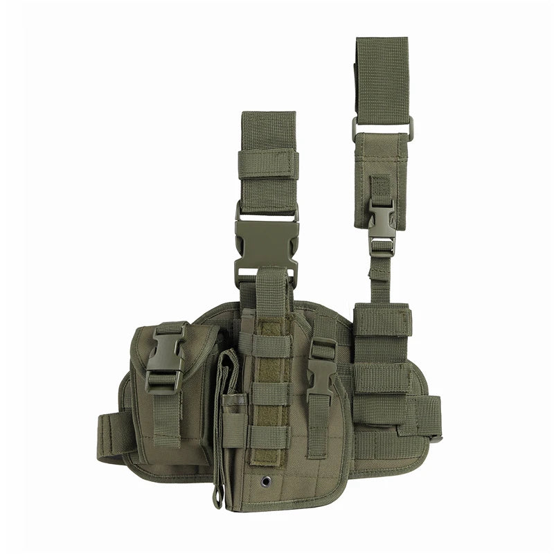 Tactical Leg Gun Holster. Multi-Function Camouflage Bag. Phone Pocket.