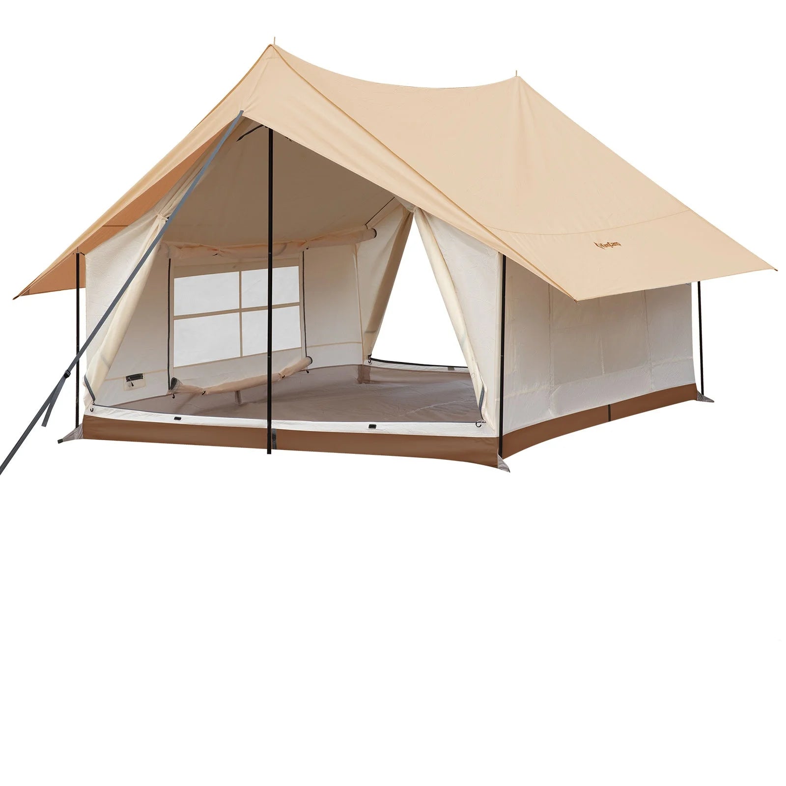 Camping Tent, Canopy And Mesh Tent Function. Glamping Tent With Huge Interior Space.