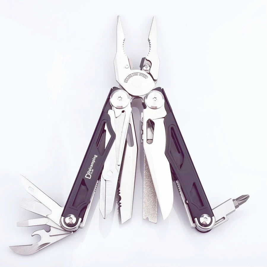 Daicamping DL30 Multitool. Folding, Knives, Scissors, Cutters, Survival Pliers