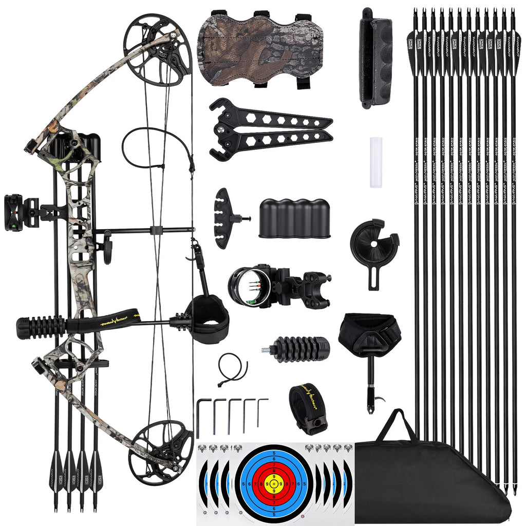 MOTION ZEUS Ready to Hunt Compound Bow Package.
