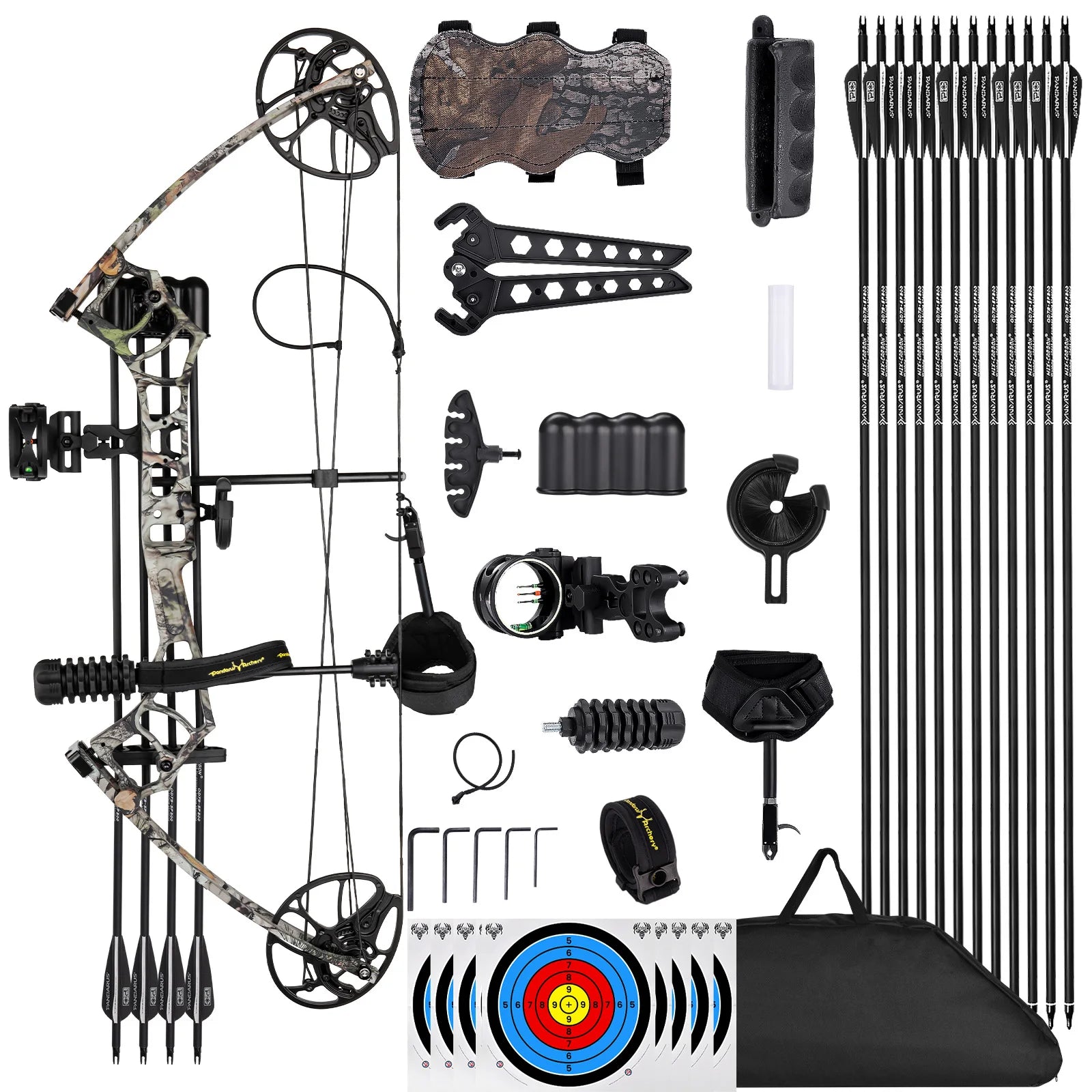 MOTION ZEUS Ready to Hunt Compound Bow Package.